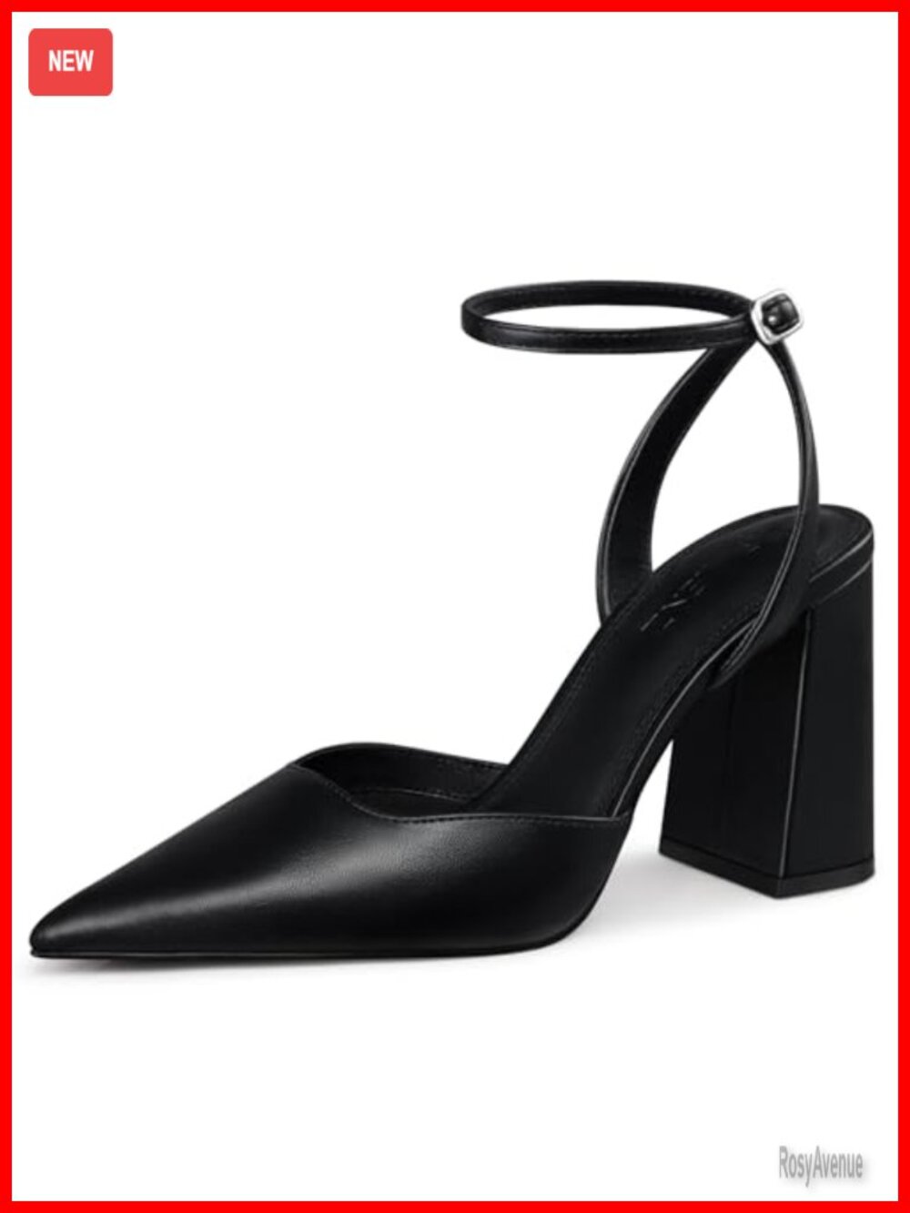 Women's Closed Toe Heels Chunky Block Dress Shoes Formal Pump
